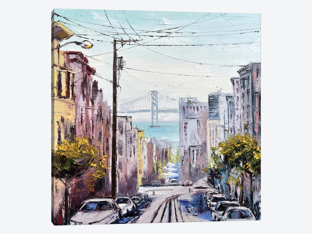 A San Francisco View by Lisa Elley 1-piece Canvas Artwork
