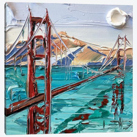 Bay Area Blues Canvas Print #LEL392} by Lisa Elley Canvas Wall Art