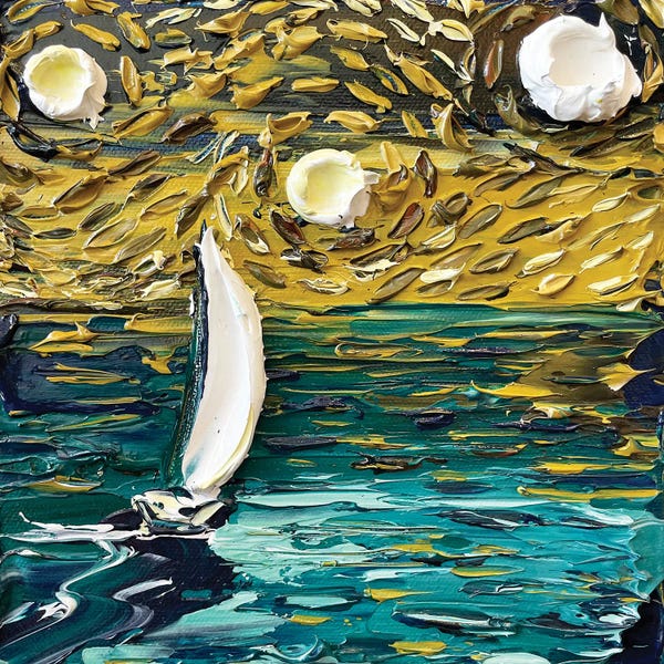Artists Like Van Gogh: Let's Gogh Sailing by Lisa Elley