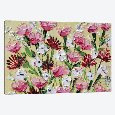 Flower Garden Canvas Print #LEL400} by Lisa Elley Canvas Artwork