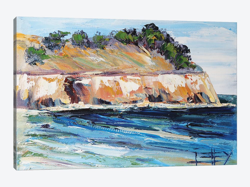 Linda Mar Beach by Lisa Elley 1-piece Canvas Art Print