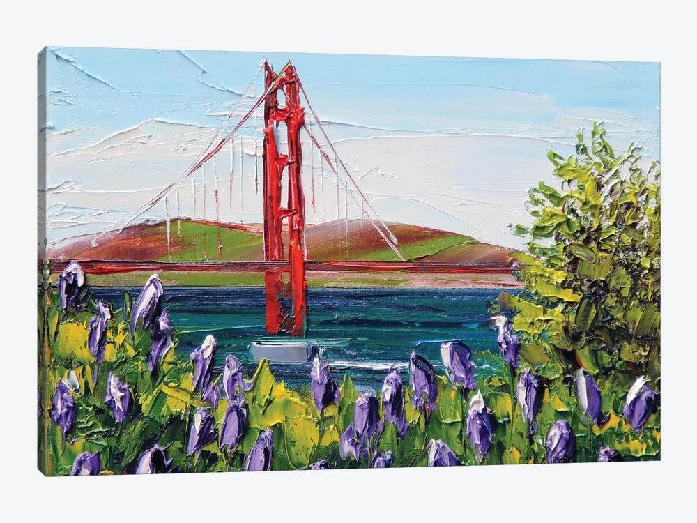 San Francisco Lupine by Lisa Elley 1-piece Canvas Print