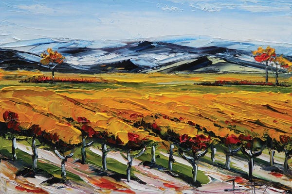 Vineyards: Napa Valley View by Lisa Elley