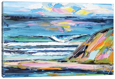 Mavericks Surf Break California Canvas Art Print - Lisa Elley