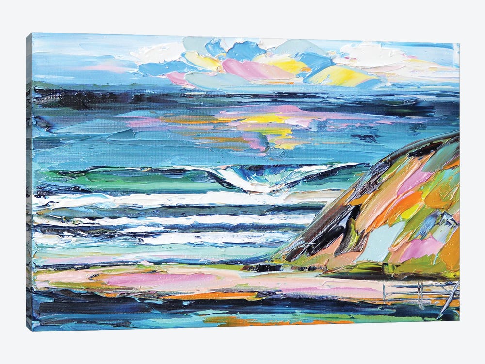 Mavericks Surf Break California by Lisa Elley 1-piece Canvas Artwork