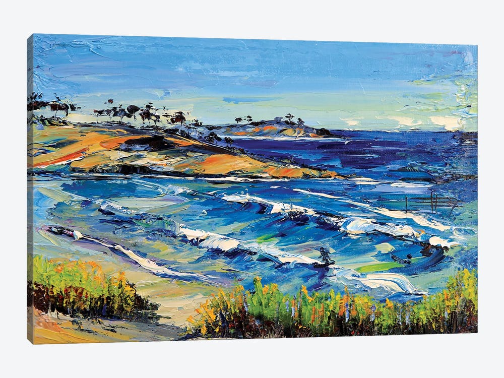 Carmel Beach by Lisa Elley 1-piece Canvas Artwork