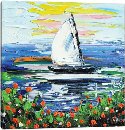 Monterey Sailboat Canvas Art Print - Monterey