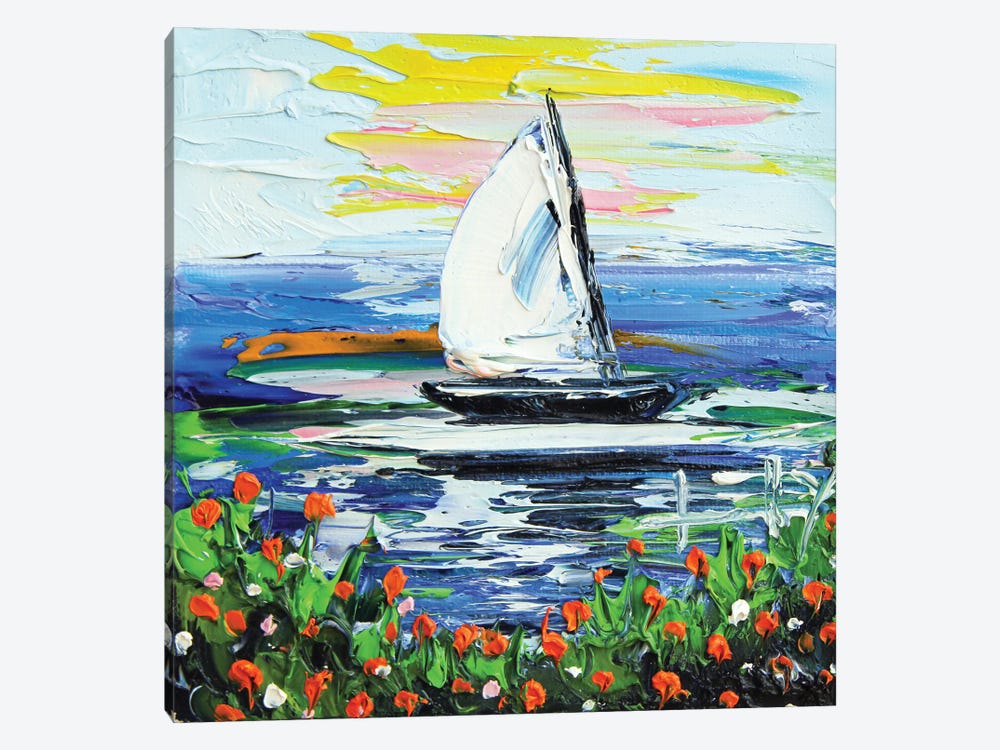 Monterey Sailboat by Lisa Elley 1-piece Art Print