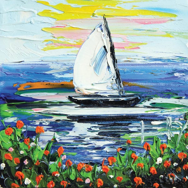 Monterey: Monterey Sailboat by Lisa Elley