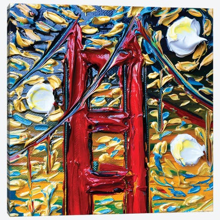 Golden Gate Skies Canvas Print #LEL419} by Lisa Elley Canvas Print