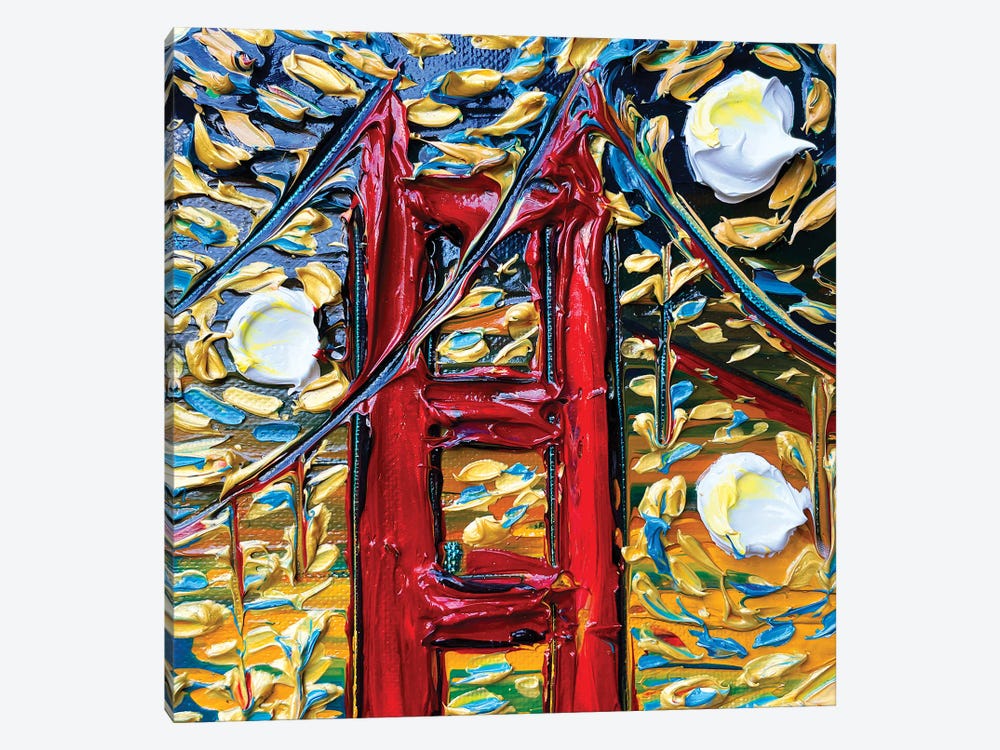 Golden Gate Skies by Lisa Elley 1-piece Canvas Wall Art