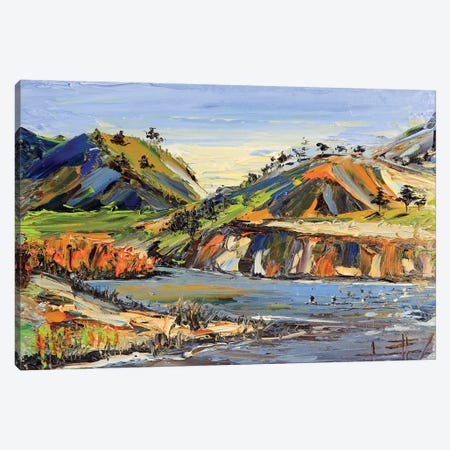 Carmel River State Beach Canvas Print #LEL41} by Lisa Elley Canvas Art