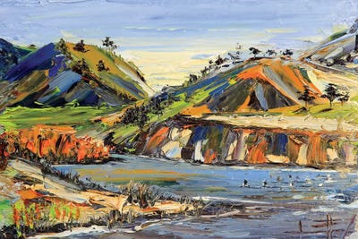 Carmel State Beach by Lisa Elley canvas print