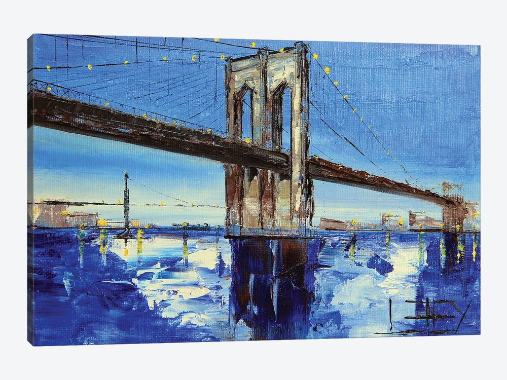 Brooklyn Bridge, New York City by Lisa Elley 1-piece Art Print