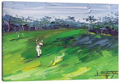 Pebble Beach Golf Links - Golf Course Canvas Art Print - Lisa Elley