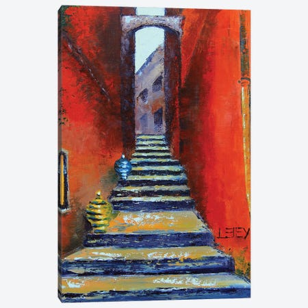 A Hidden Pathway In Europe Canvas Print #LEL438} by Lisa Elley Canvas Art Print