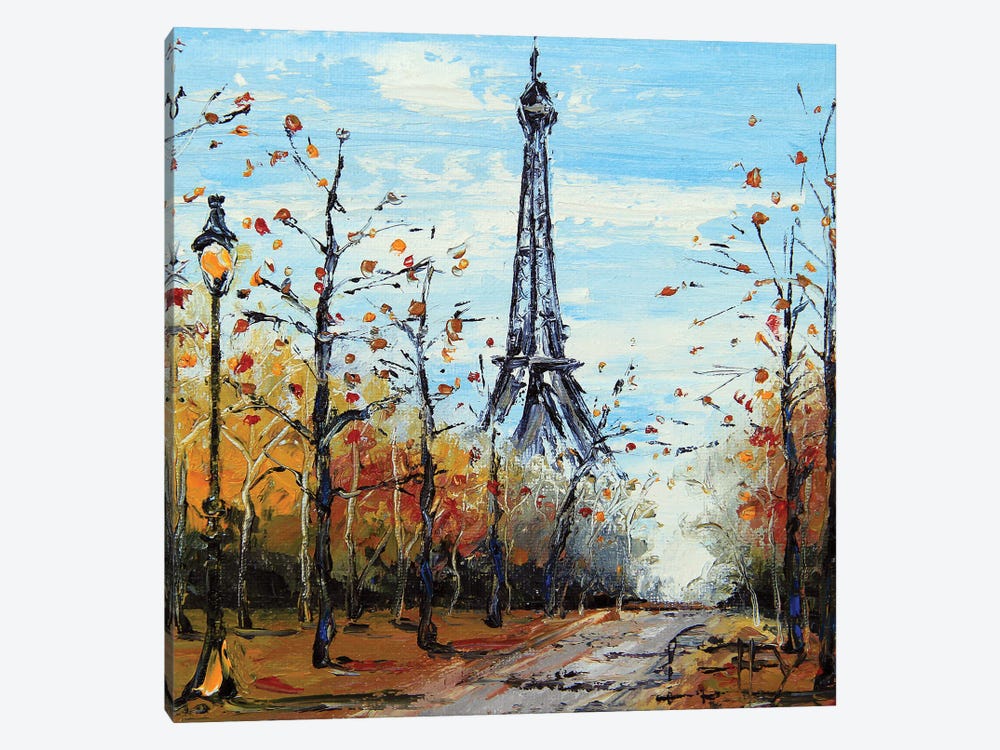 Eiffel Tower In Autumn by Lisa Elley 1-piece Canvas Wall Art