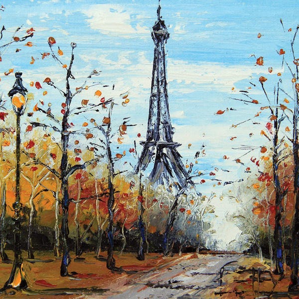 Lisa Elley: Eiffel Tower In Autumn by Lisa Elley