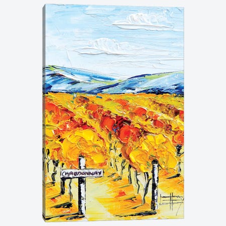 Chardonnay  Canvas Print #LEL43} by Lisa Elley Canvas Art