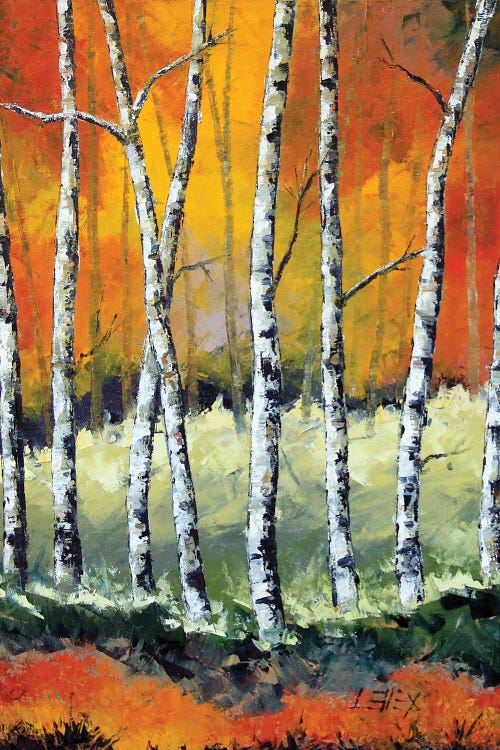 Eight Birches