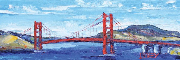 Golden Gate Bridge: Golden Gate Bridge San Francisco by Lisa Elley