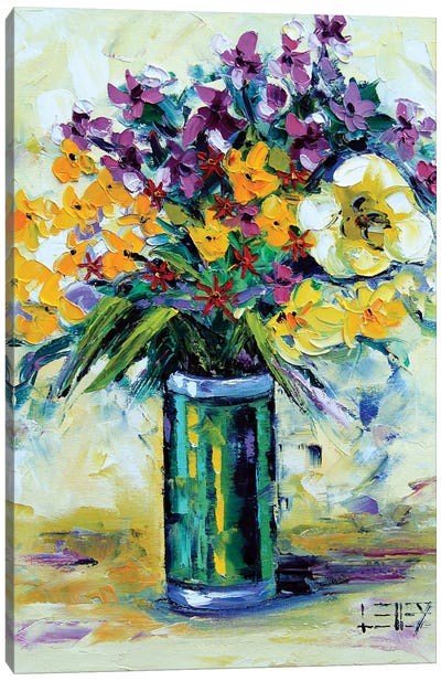 Mother'S Day Floral Bouquet Canvas Art Print - Chrysanthemum Art