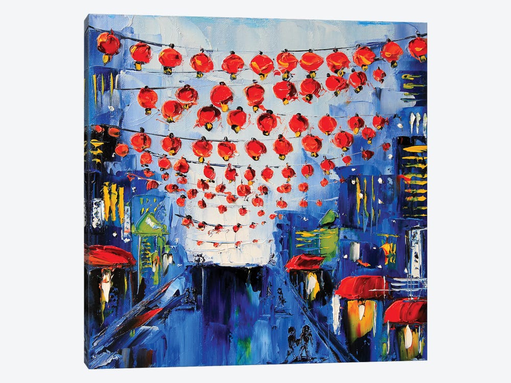 Chinatown by Lisa Elley 1-piece Canvas Print