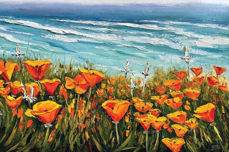 Overture California Poppies Contemporary Artwork