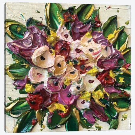 Spring Bouquet Canvas Print #LEL469} by Lisa Elley Canvas Artwork