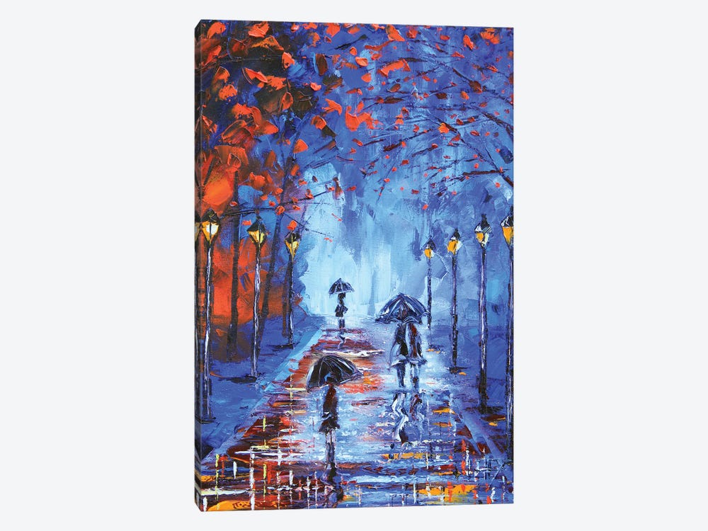An Evening Walk In Paris by Lisa Elley 1-piece Art Print