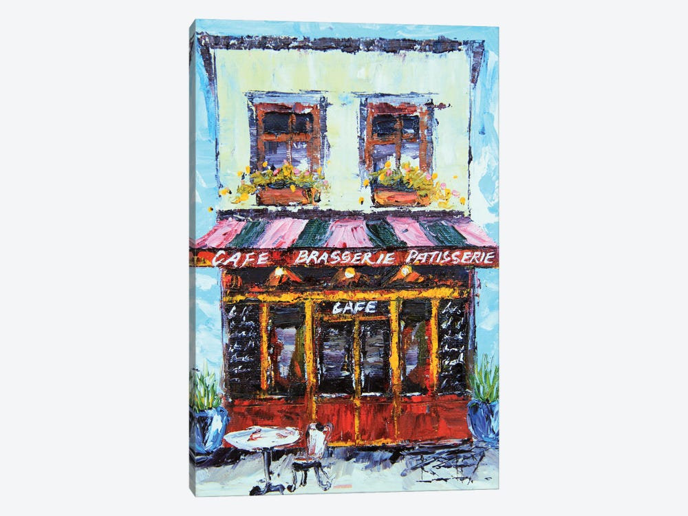 Patisserie In Montmartre Paris by Lisa Elley 1-piece Canvas Art