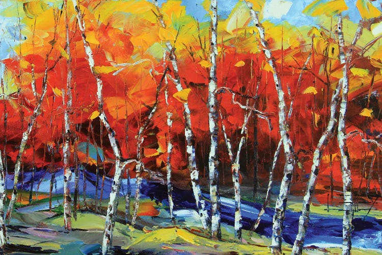 Poetry In Motion Birch Tree Painting