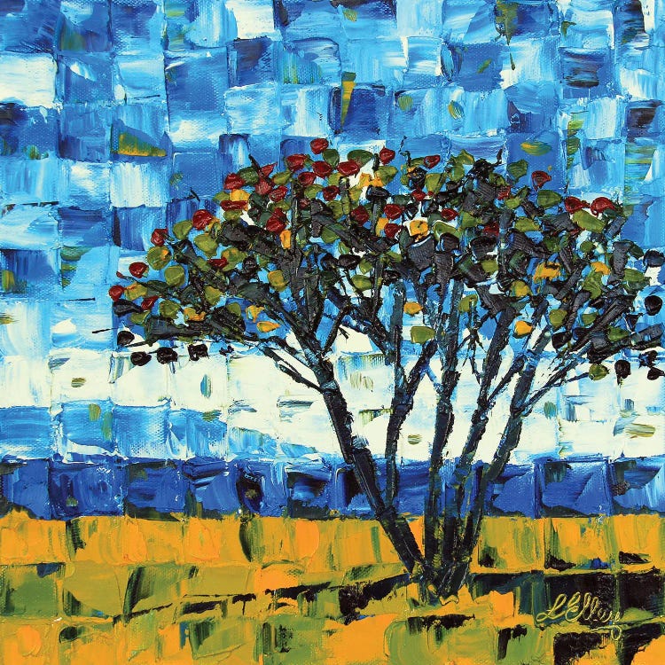 New Zealand Pohutukawa Tree by Lisa Elley wall art