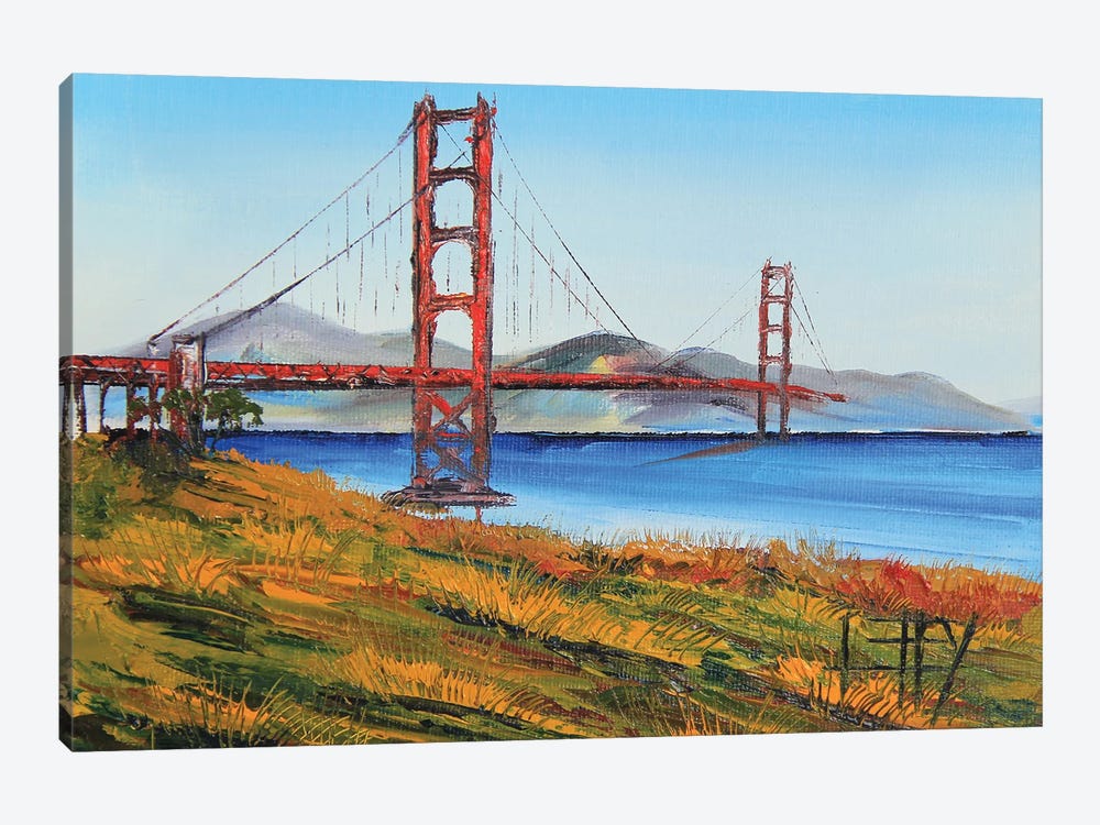 San Francisco Golden Gate Bridge At Chrissy Field by Lisa Elley 1-piece Canvas Art