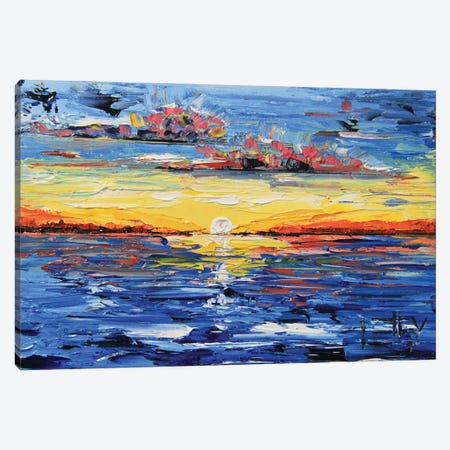 Surreal Sunset Canvas Print #LEL488} by Lisa Elley Canvas Art