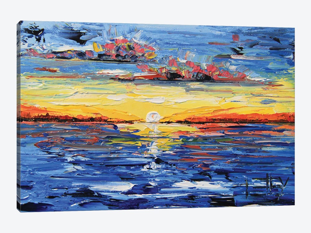 Surreal Sunset by Lisa Elley 1-piece Canvas Artwork