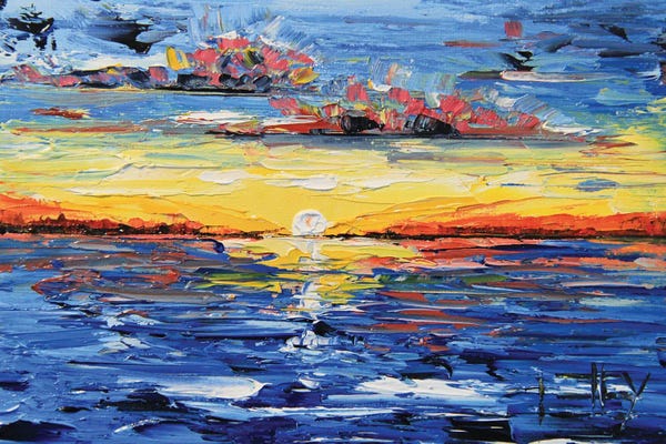 Lake Sunrises & Sunsets: Surreal Sunset by Lisa Elley