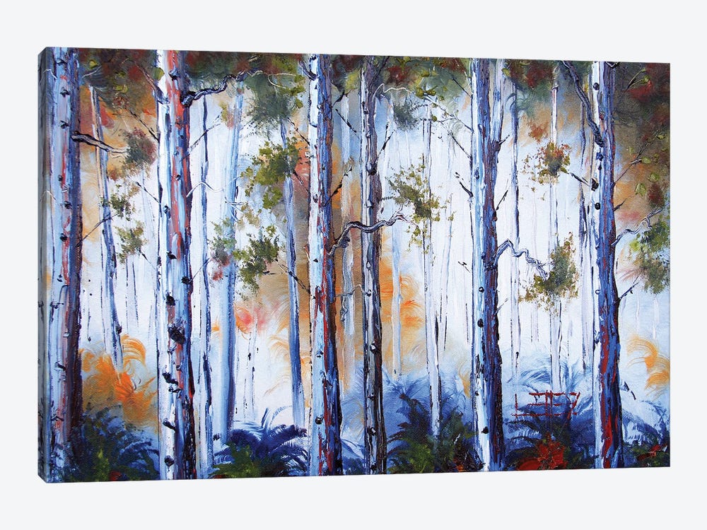 New Zealand Eucalyptus Gum Trees by Lisa Elley 1-piece Canvas Print