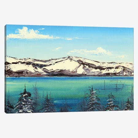 Lake Tahoe Winter Canvas Print #LEL490} by Lisa Elley Canvas Art Print