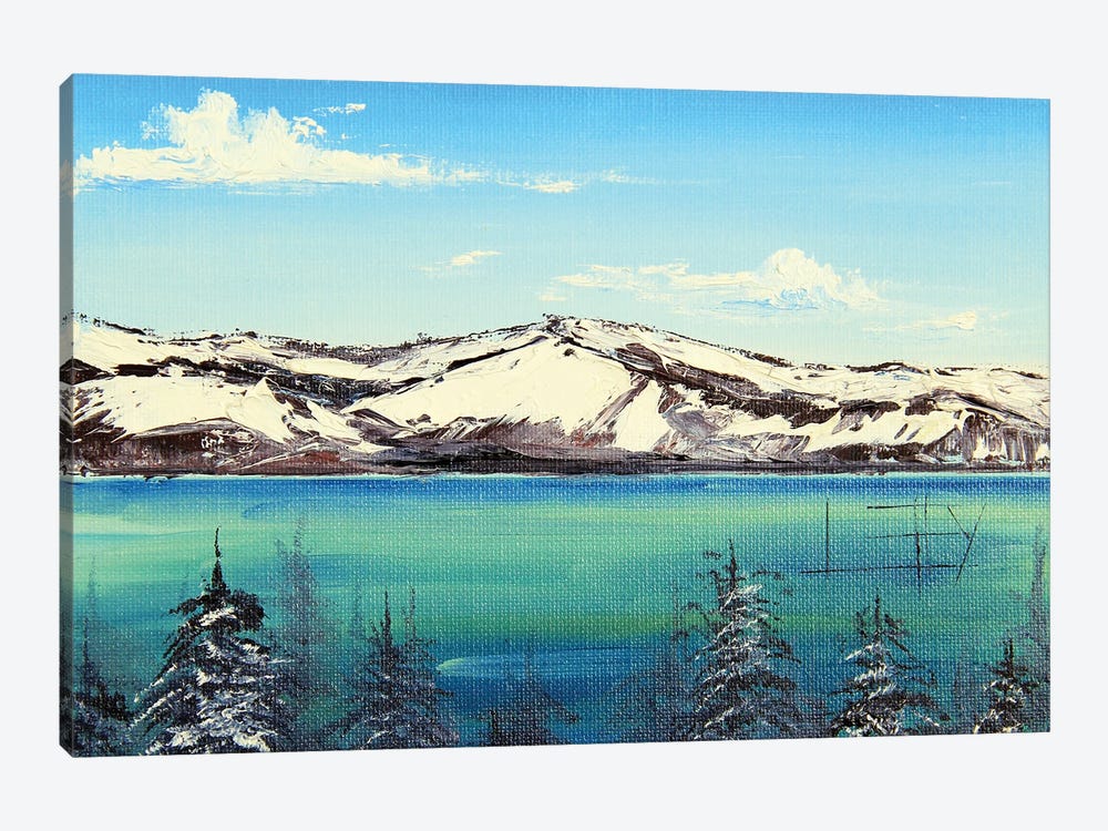 Lake Tahoe Winter by Lisa Elley 1-piece Canvas Art Print