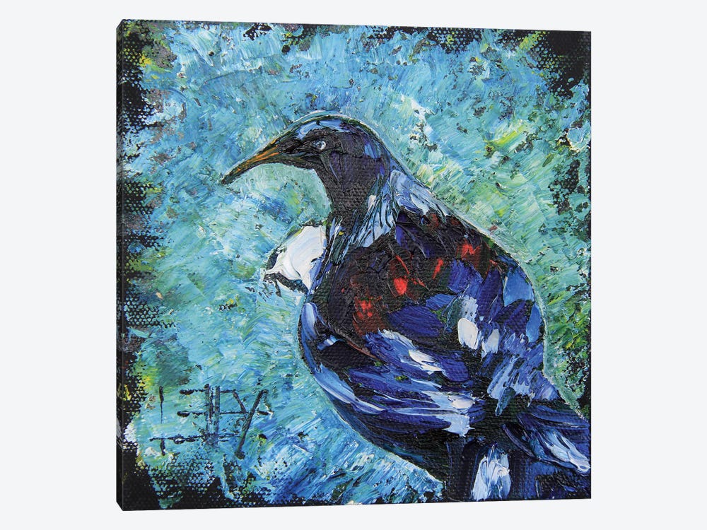 New Zealand Tui Bird by Lisa Elley 1-piece Art Print