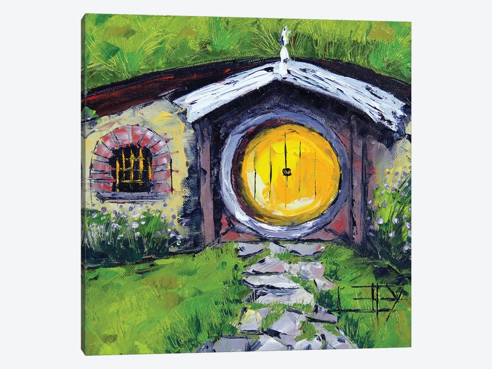 Lord Of The Rings New Zealand Hobbit House by Lisa Elley 1-piece Art Print