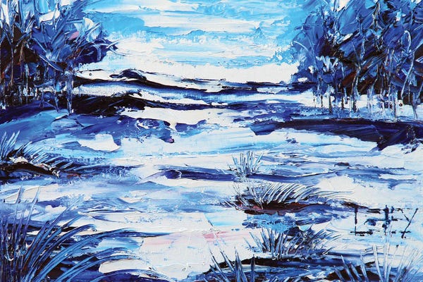 Lisa Elley: Abstract Winter by Lisa Elley