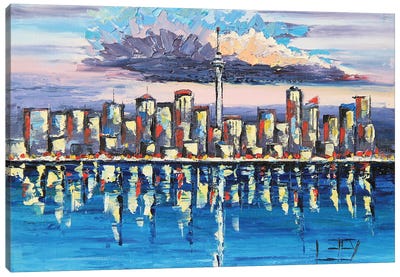 Auckland New Zealand Skyline Canvas Art Print