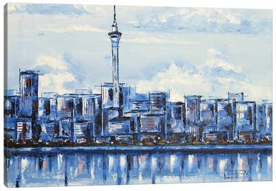 Auckland Blues New Zealand Canvas Art Print - New Zealand Art
