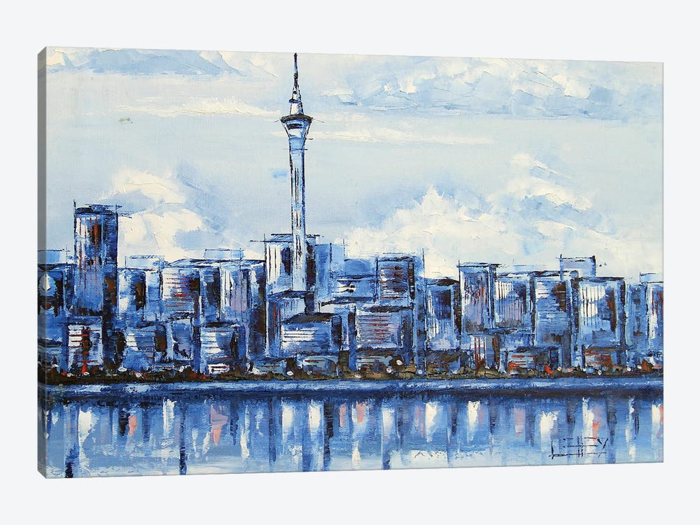 Auckland Blues New Zealand by Lisa Elley 1-piece Canvas Art Print