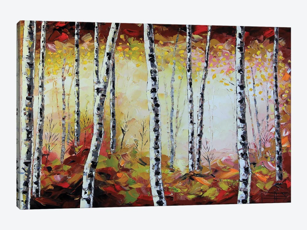 Allure Birch Tree Forest by Lisa Elley 1-piece Canvas Print