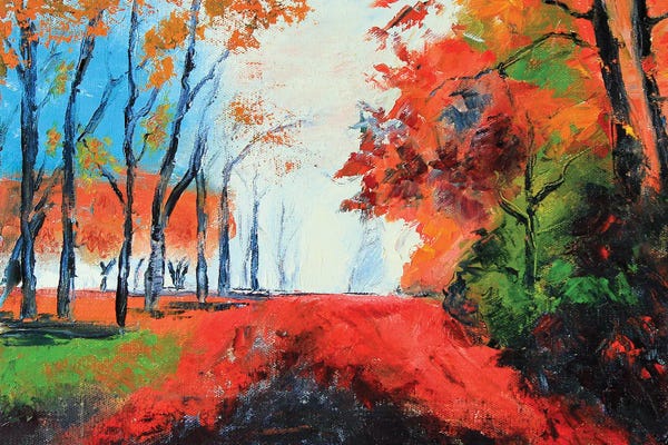 Lisa Elley: Amazing Fall Autumn Forest by Lisa Elley