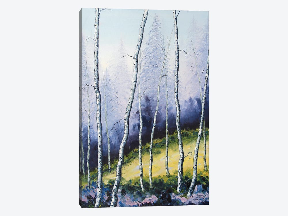 Barely Birch Forest by Lisa Elley 1-piece Canvas Art Print