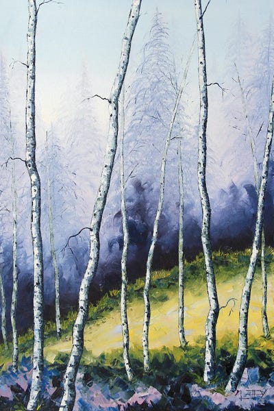 Birch Trees: Barely Birch Forest by Lisa Elley